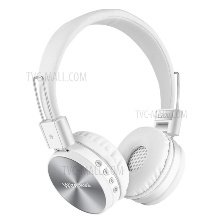 L200 Over-Ear-Bluetooth-Headsets Stereo-Funkkopfhörer Sport - Weiß-1