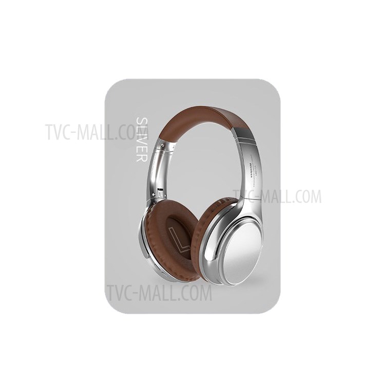VJ901 Bluetooth 5.0 Headphones Wireless Over Ear Headset - Silver-2
