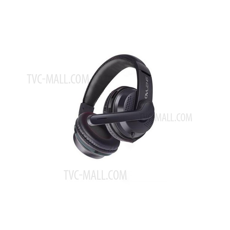 OWV-P6 Over-ear Gaming Headset Earphone Headphone with Mic - Black