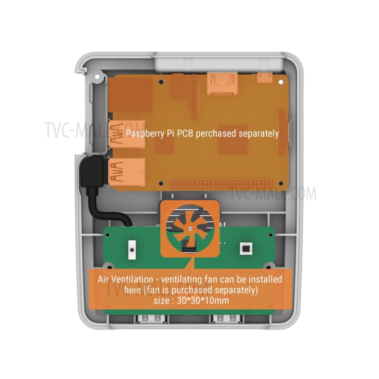 RETROFLAG SUPERPi Case with Safe Shutdown for Raspberry Pi 3 Model B+ (B Plus) / 3B-7