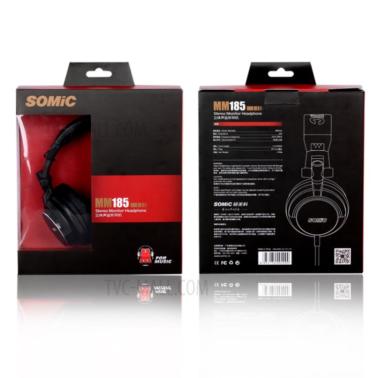 SOMIC MM185 Music Noise-reduction HIFI Headphone Headset Stereo Deep Bass Earphone-7