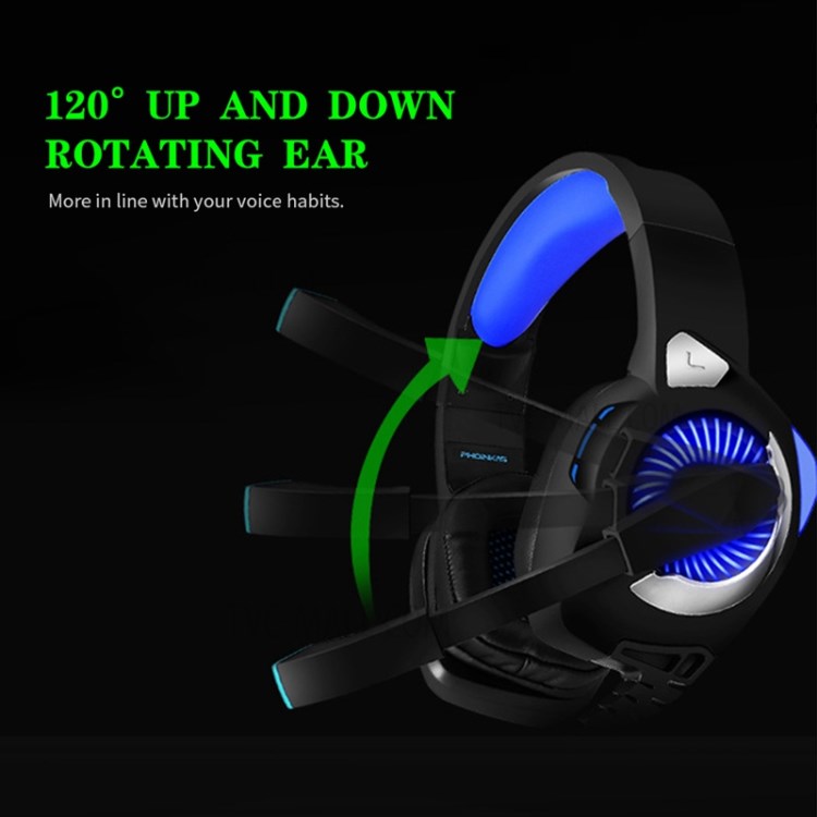 PHOINIKAS H-9 Computer Gaming Headset Headphone Over-ear Earphone with Microphone-3