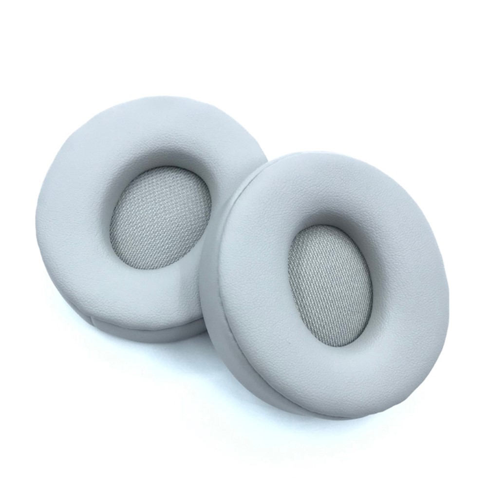 Leder Kissenbezug Foam-Ohrpolster Für Beats Solo Pro-Kopfhörer, 1 Paar - Grau-1