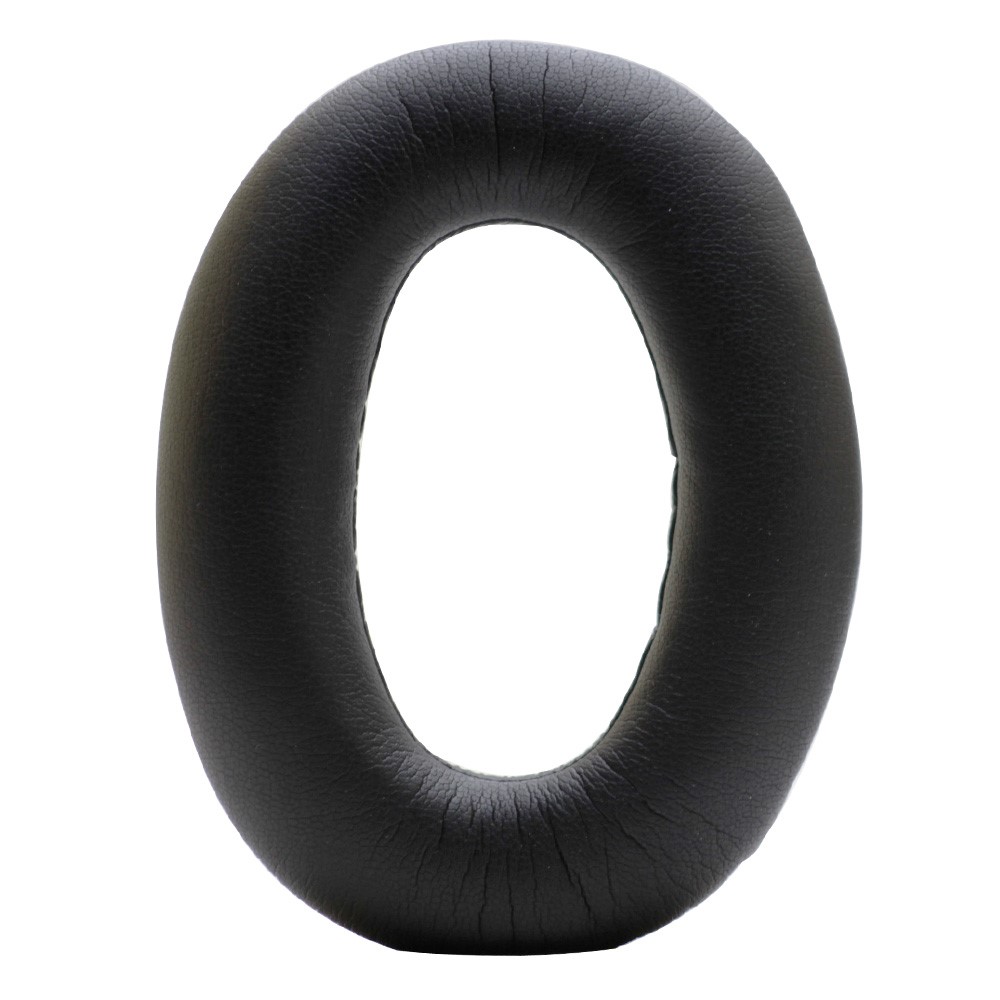Leather Cushion Cover Foam Ear Pads for Sony MDR-1000X WH-1000XM2 1000XM3 Headphones, 1 Pair - Black-2