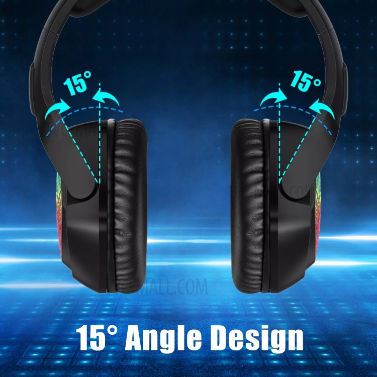 J-Ankka-F6 Professional Computer Gaming Music Headset Stereo Over-Ear-Kopfhörer Mit Noise Canceling Mic LED-Licht Für PS4 / PS5 / Xbox One / PC-7