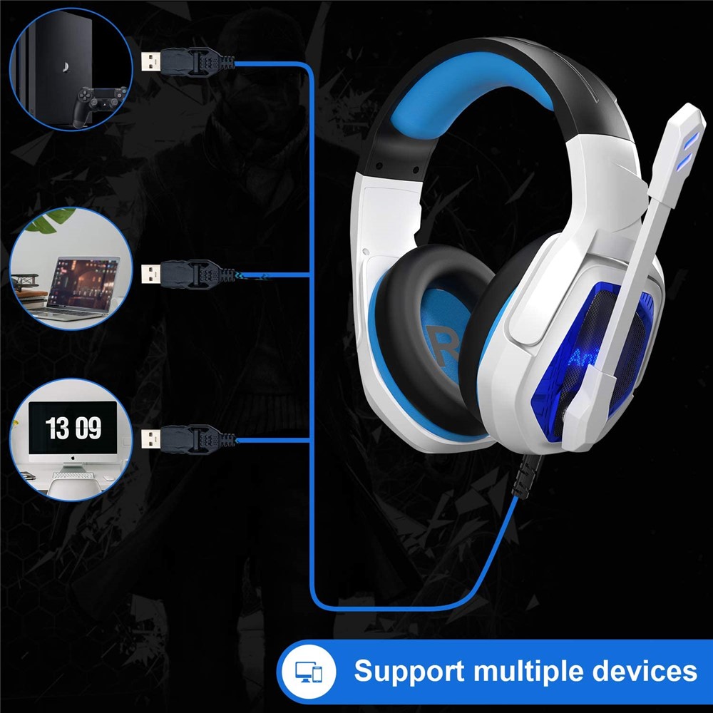 ANIVIA MH901 USB USB Montada en la Cabeza Stereo 7.1 Auriculares Para Los Auriculares de Los Deportes Electrónicos de Sonido Envolvente