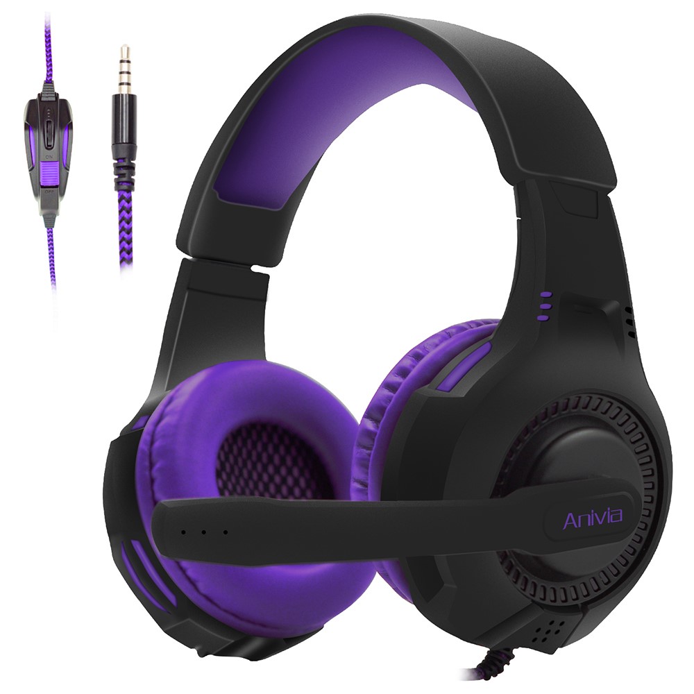 ANIVIA AH68 Head-mounted 3.5mm Wired E-sports Headphone Super Bass Computer Gaming Music Headset-1
