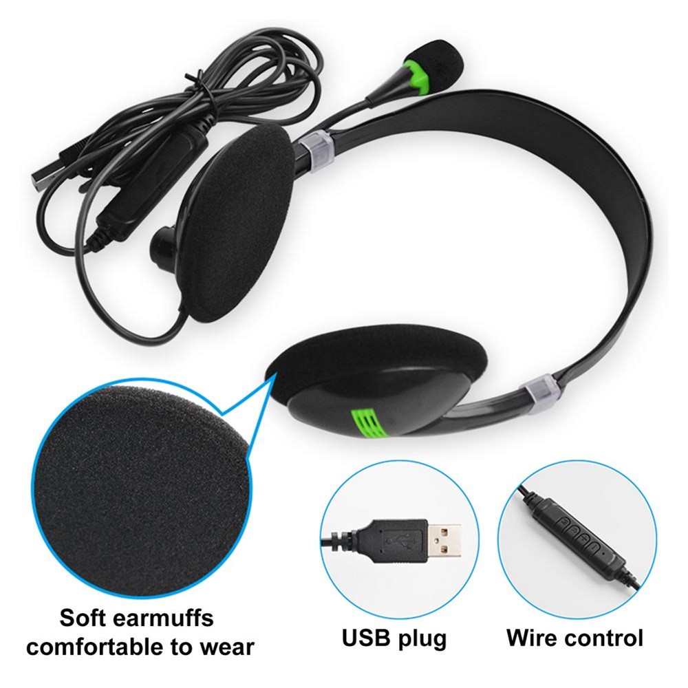 Over-ear Wired Headphone Stereo Sound 
