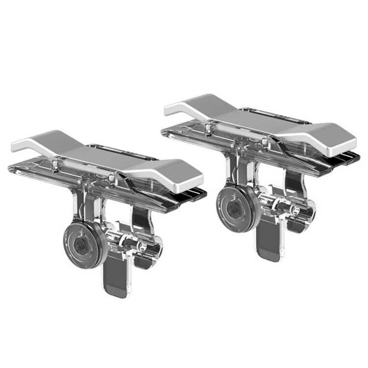 E9 2PCS Controlador De Jogos Para Celular Para PUBG STG FPS TPS BOTÃO DE INCÊNDIO TENAS AIM LENTE L+R CONTROLADOR (ABS+LELO)-2
