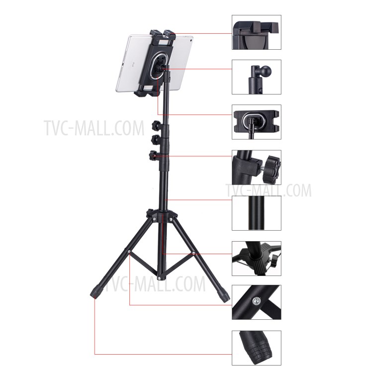 ADV-306 Height Foldable Tripod Mount for Phone Tablet-7
