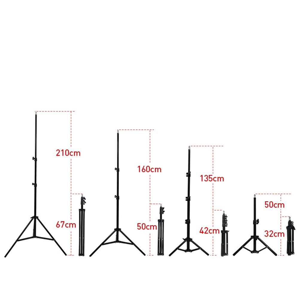 2.1m Mobile Phone Selfie Tripod Photography Fill Light Bracket Folding Stand-3