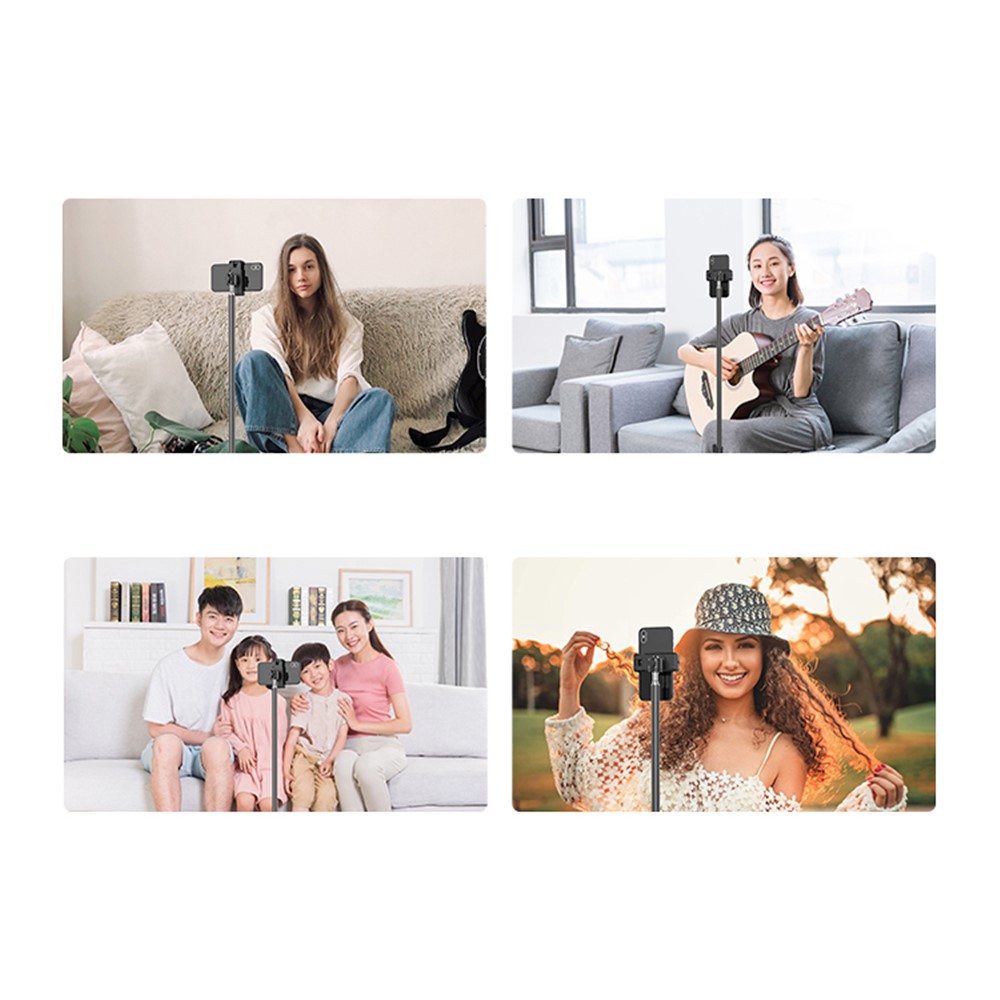 2.1m Mobile Phone Selfie Tripod Photography Fill Light Bracket Folding Stand-6