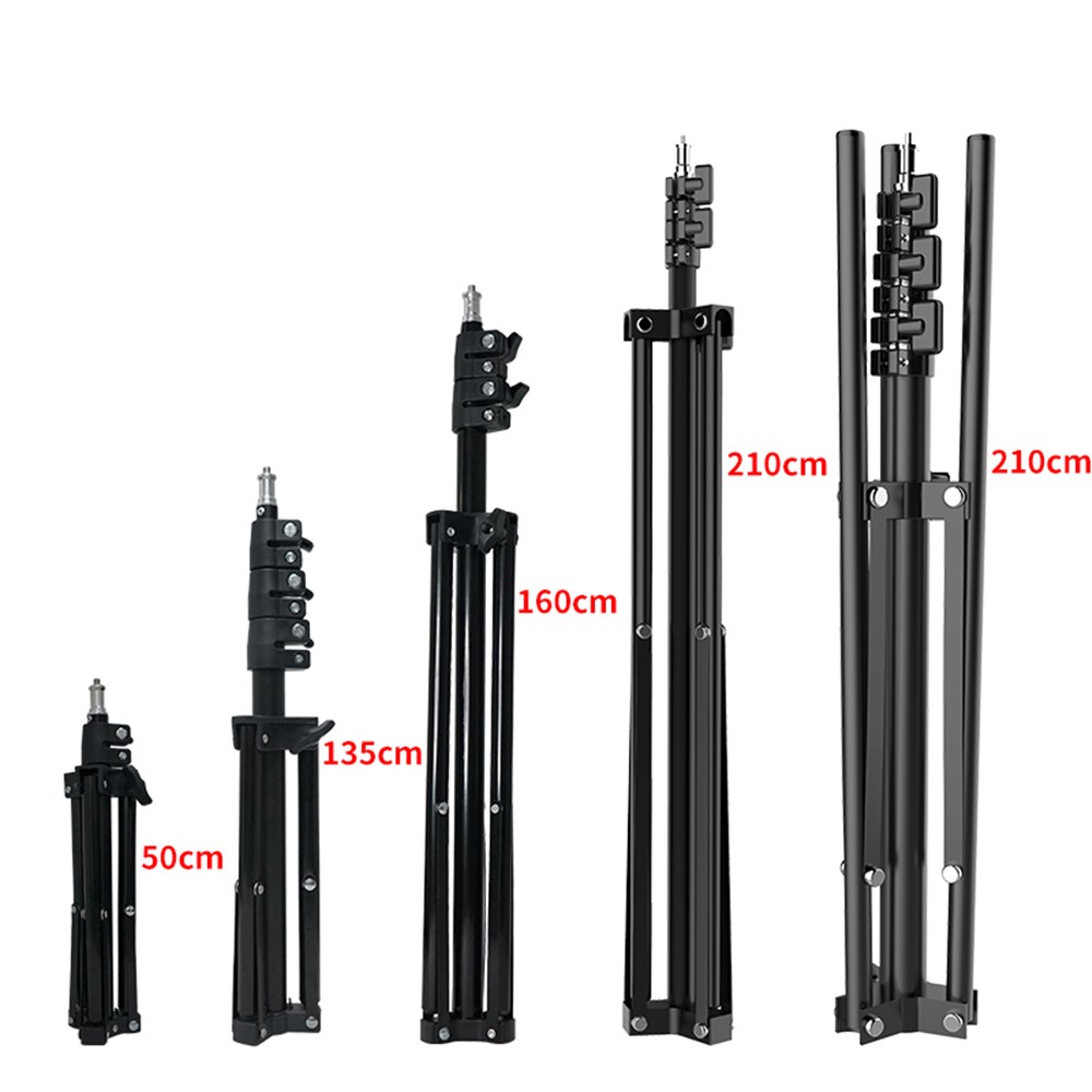 2.1m Mobile Phone Selfie Tripod Photography Fill Light Bracket Folding Stand-8
