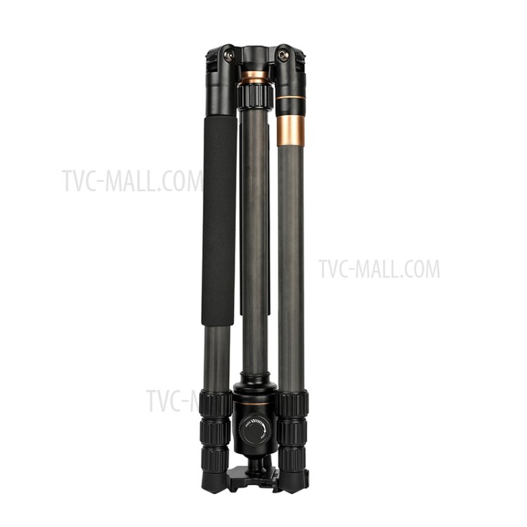 Q222C 4-Section Carbon Fiber Camera Tripod Monopod-4
