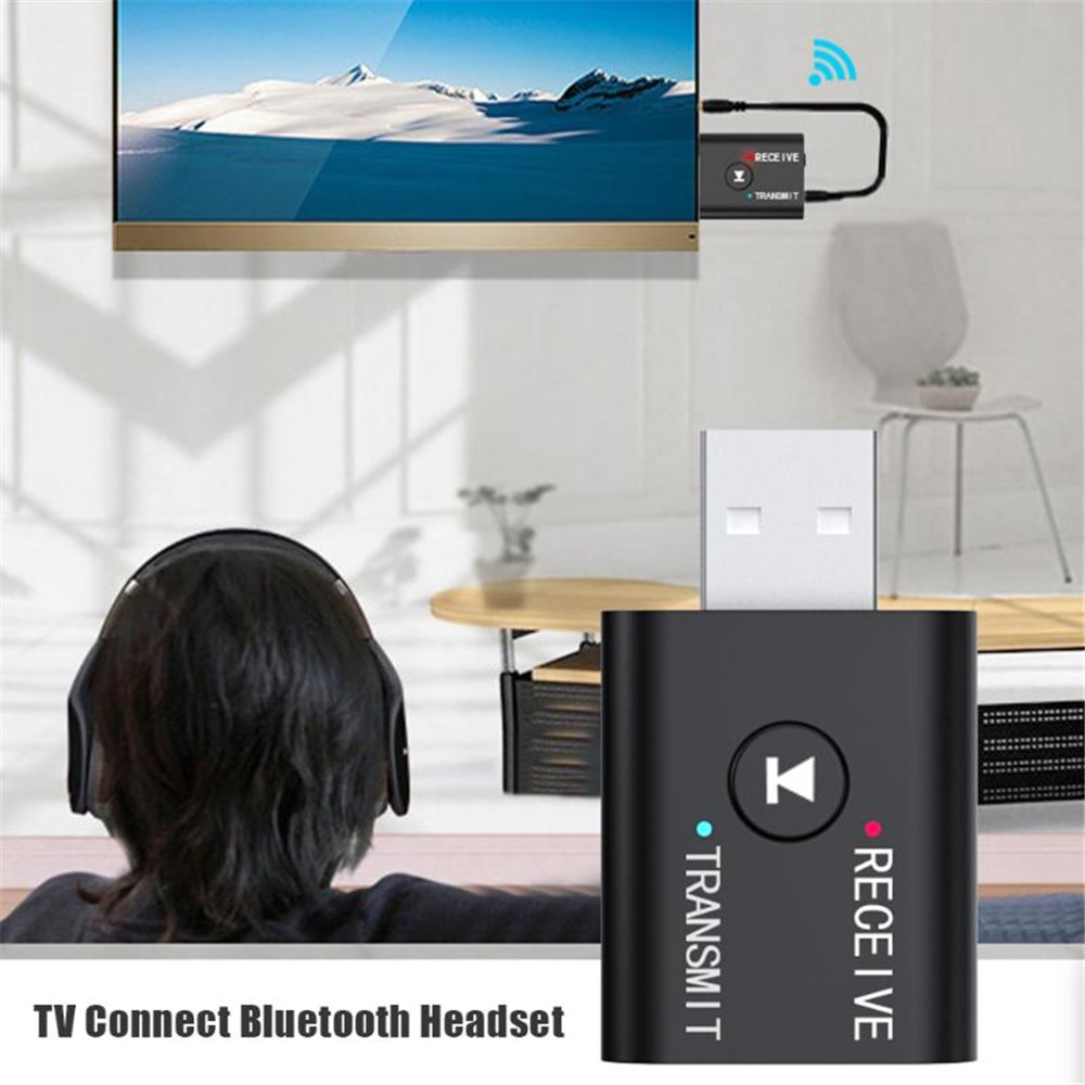 Bluetooth 5.0 USB Transmisor y Receptor 2 en 1 Adaptador-3