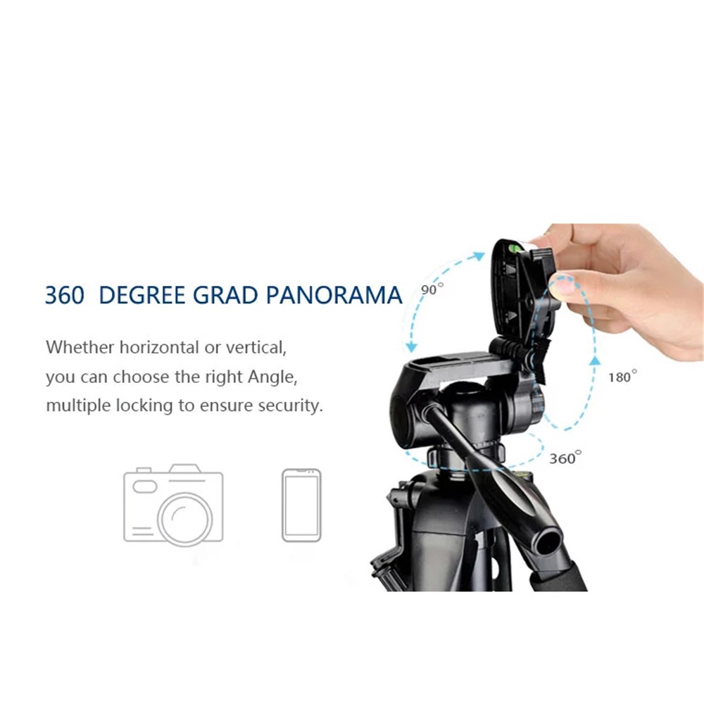 DIGIPOD TR452 53-Inch Extendable Aluminum Alloy Bracket DV Camera Holder Stand Tripod with Gimbal-3