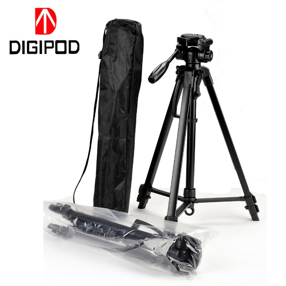 DIGIPOD TR452 53-Inch Extendable Aluminum Alloy Bracket DV Camera Holder Stand Tripod with Gimbal-4