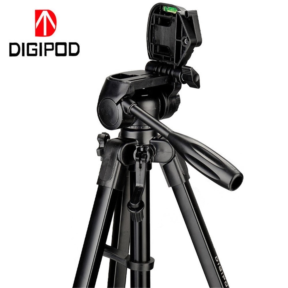 DIGIPOD TR452 53-Inch Extendable Aluminum Alloy Bracket DV Camera Holder Stand Tripod with Gimbal-7