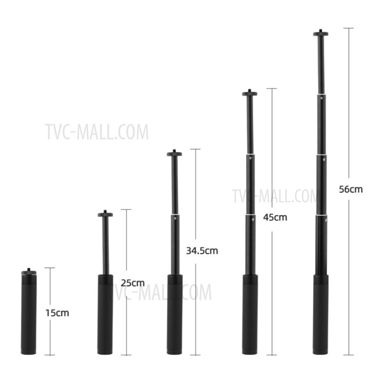 Varilla Retráctil Selfie Stick Handheld Gimbal Anti-Shake Tripod Para DJI Osmo 4-4