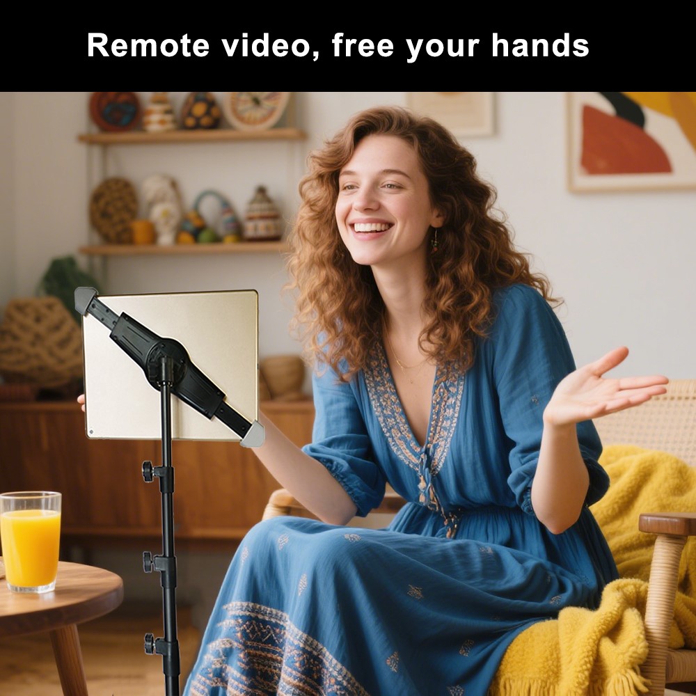 311V23 Retractable Adjustable Tablet Tripod Stand for Live Broadcast Video Shooting-3
