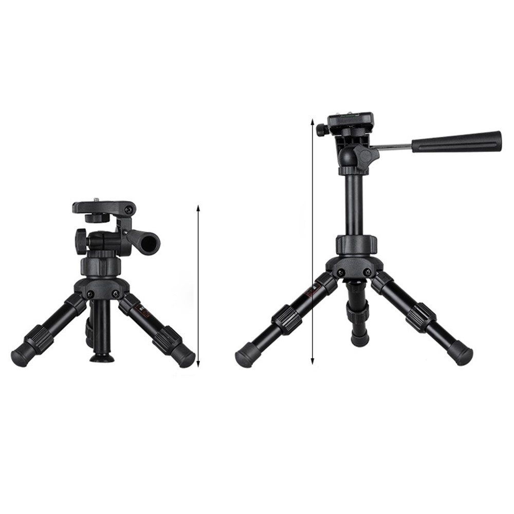 BEXIN MS02 Aluminum Alloy Folding Mini Tripod with 3-Way Ball Head for DSLR Camera-2