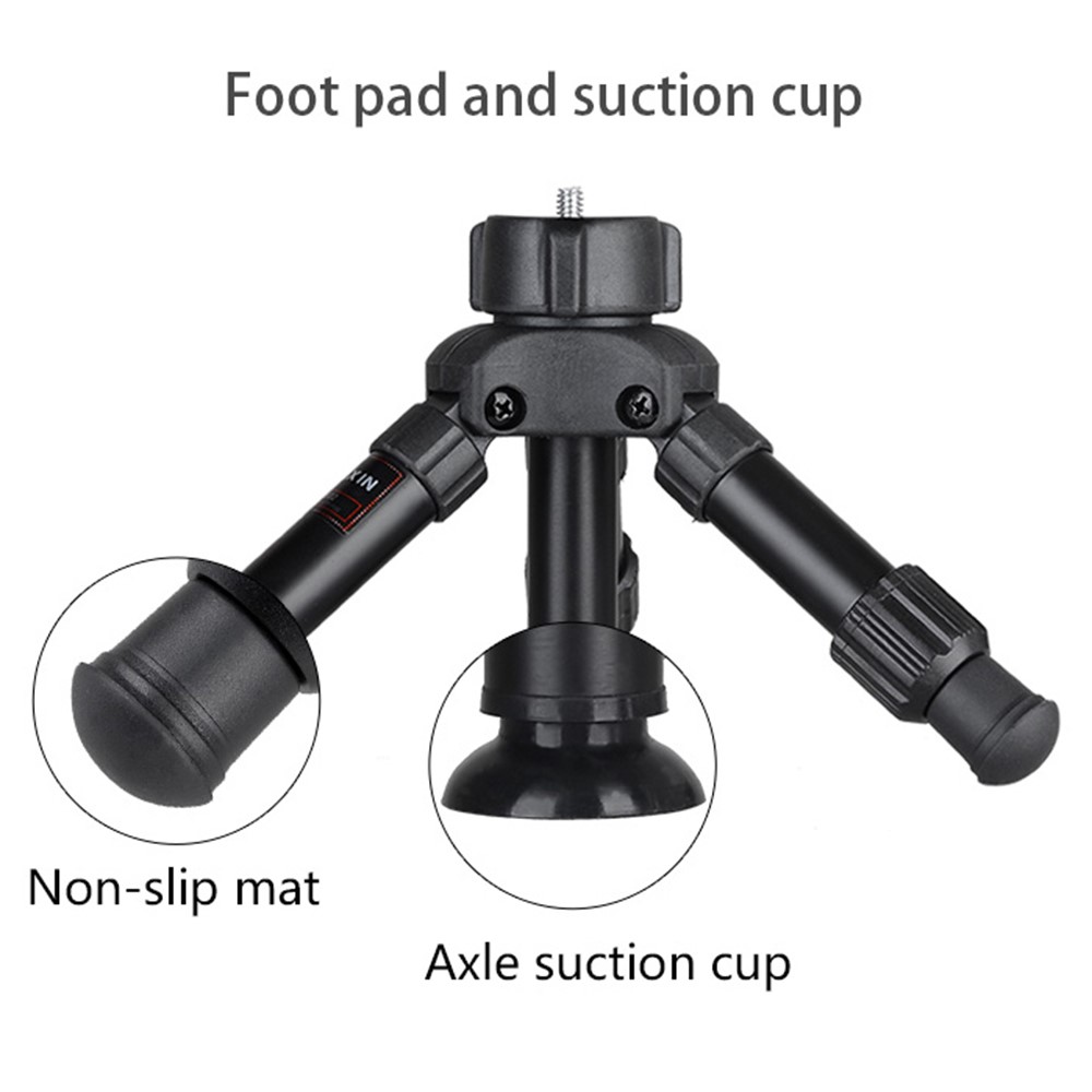 BEXIN MS02 Aluminum Alloy Folding Mini Tripod with 3-Way Ball Head for DSLR Camera-5