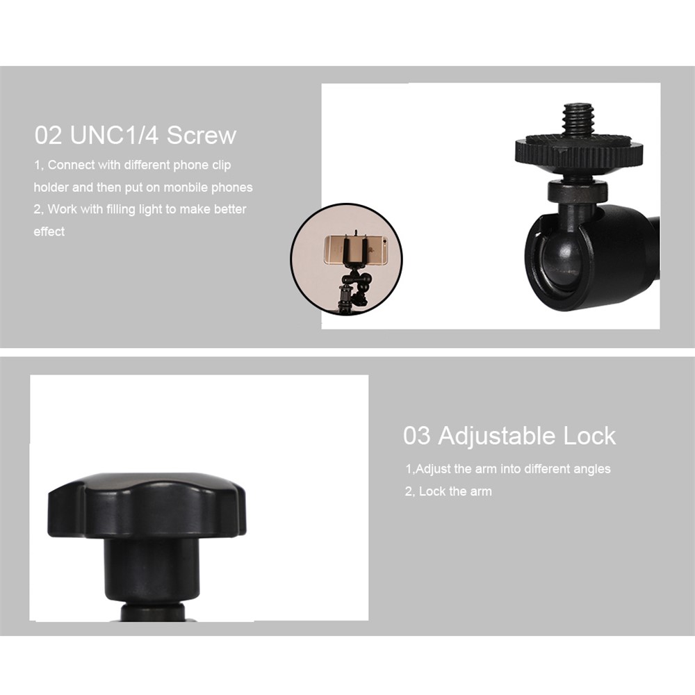 11inch Articulating Magic Arm Super Clamp for DSLR Camera Flash LCD Monitor LED Video Light-3