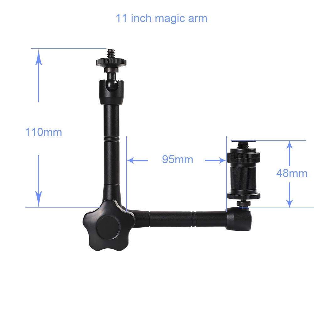 11inch Articulating Magic Arm Super Clamp for DSLR Camera Flash LCD Monitor LED Video Light-4