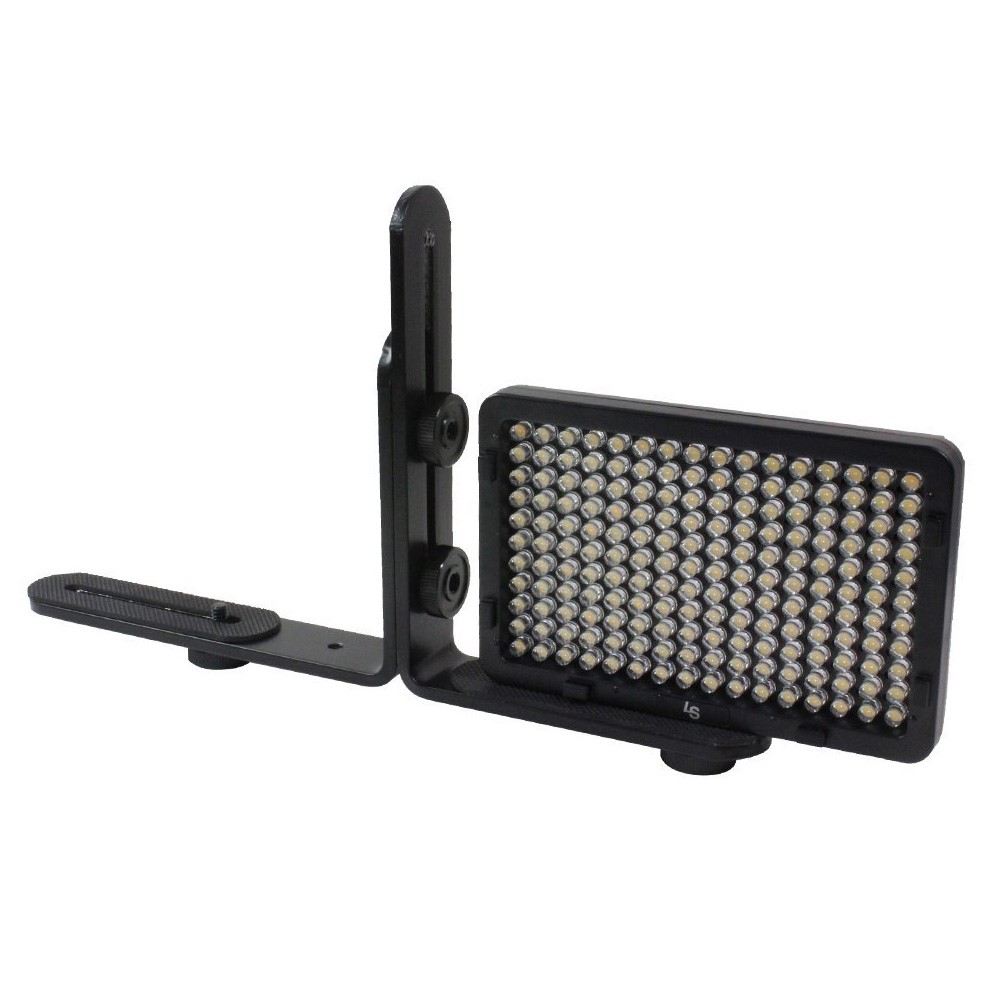 Dual L Shape 1/4" Screw Photography Light Bracket Tripod Camera LED Flash Holder-4