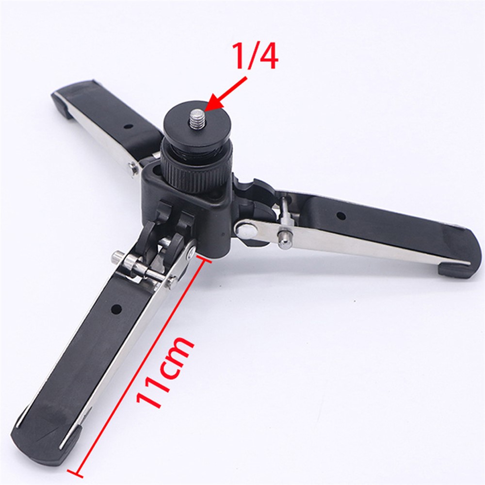 Portable Folding DSLR Camera Mini Tripod Monopod Base Holder Stand with 1/4inch Screw-2