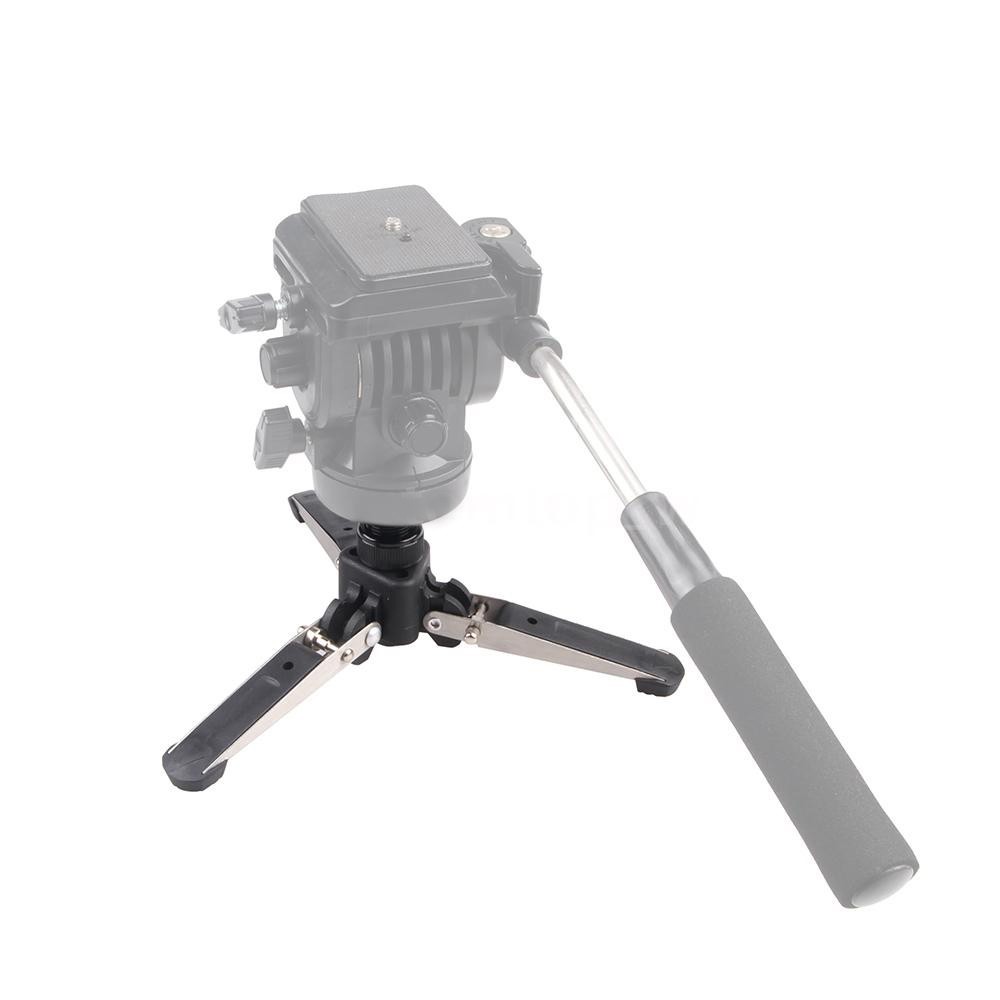 Portable Folding DSLR Camera Mini Tripod Monopod Base Holder Stand with 1/4inch Screw-9