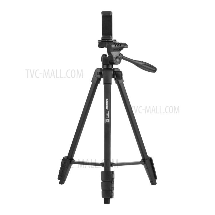 ZOMEI-T90 Aluminum Alloy Phone Camera Tripod Folded Stand with Ball Head Shutter Phone Clamp-2