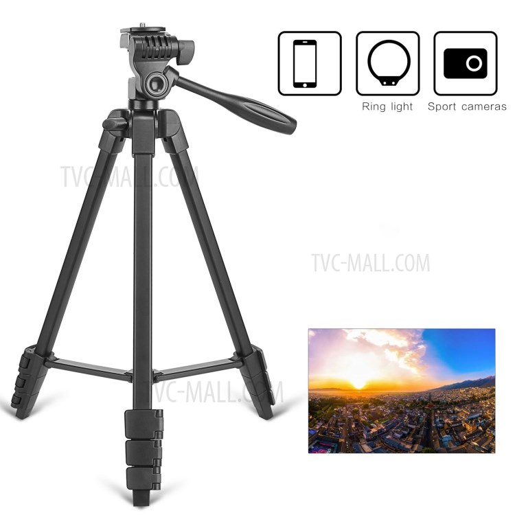 ZOMEI-T90 Aluminum Alloy Phone Camera Tripod Folded Stand with Ball Head Shutter Phone Clamp-6