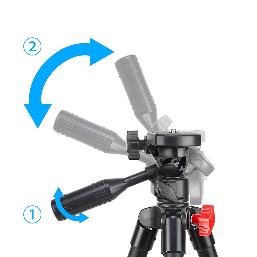 ZOMEI T70 Portable Adjustable Tripod Aluminum Foldable Camera Tripod Monopod Ballhead Stand-5