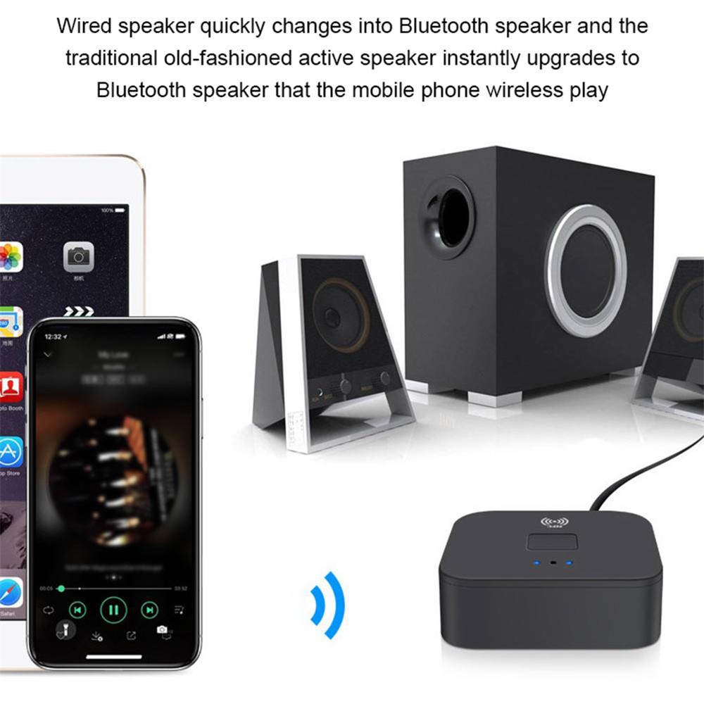 WB11 NFC Wireless Audio Receiver 3.5mm AUX 2RCA HIFI Stereo Audio Bluetooth 5.0 Adapter-10
