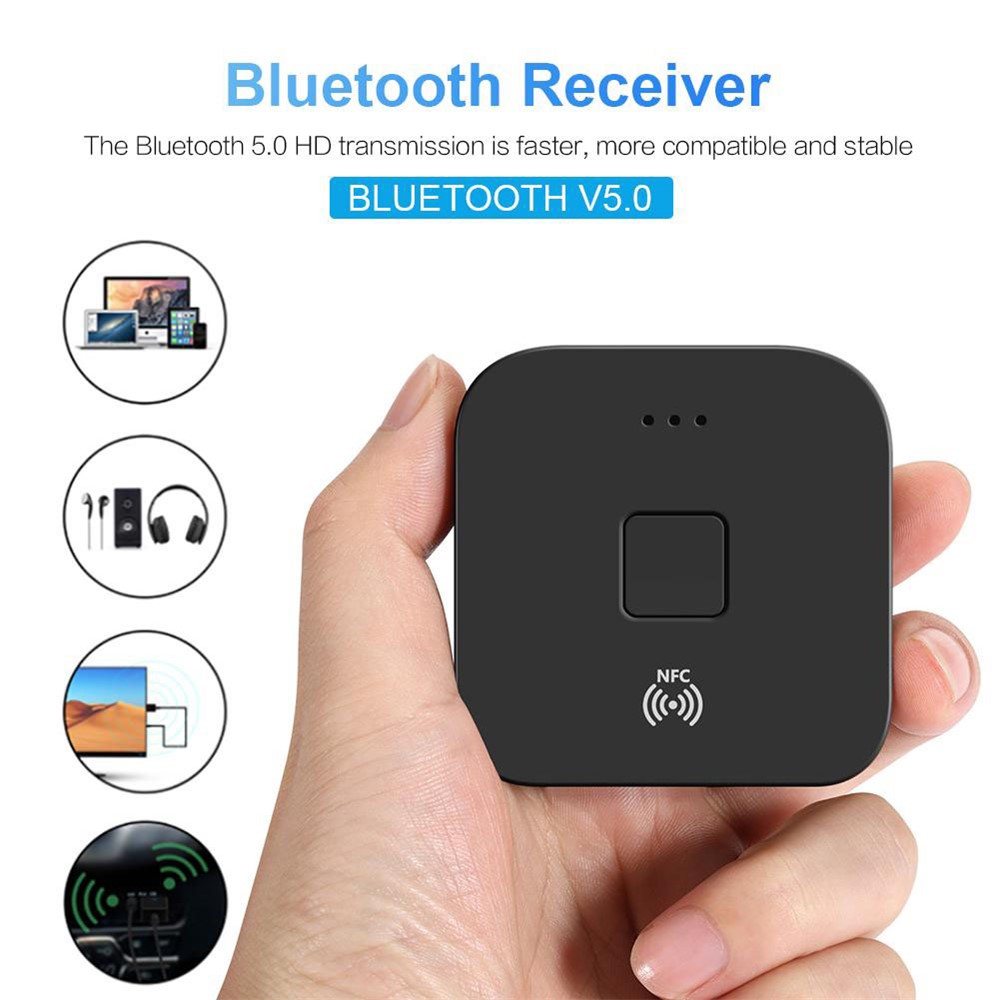 WB11 NFC Wireless Audio Receiver 3.5mm AUX 2RCA HIFI Stereo Audio Bluetooth 5.0 Adapter-3
