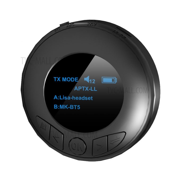 B3 Bluetooth Receiver Transmitter OLED Display Hands-free Call Adapter 2 in 1 AUX Wireless Audio Music Dongle-10