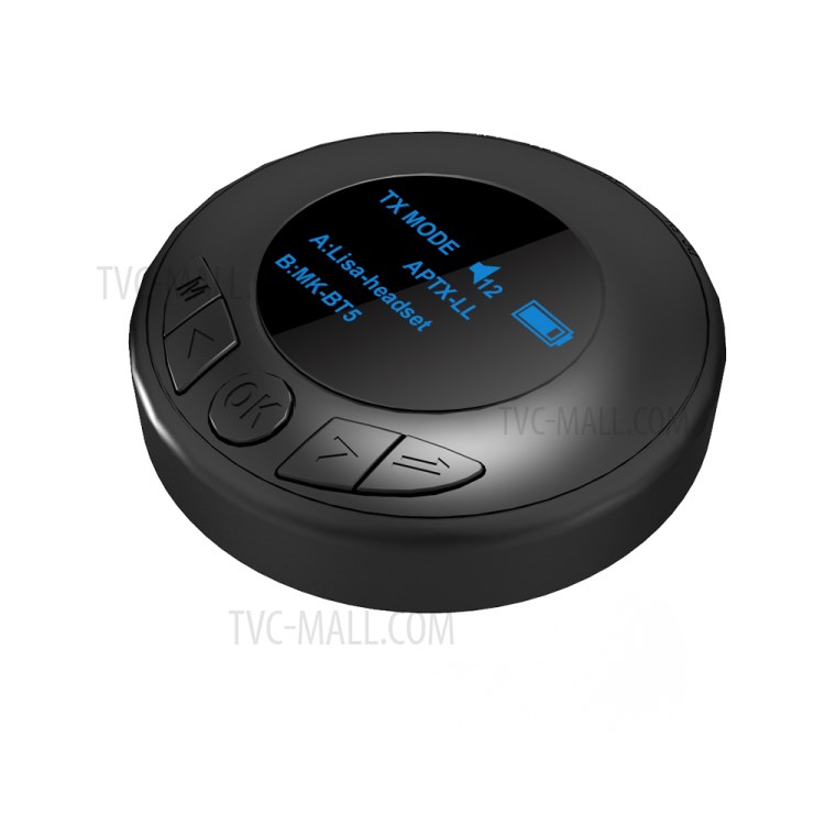 B3 Bluetooth Receiver Transmitter OLED Display Hands-free Call Adapter 2 in 1 AUX Wireless Audio Music Dongle-9