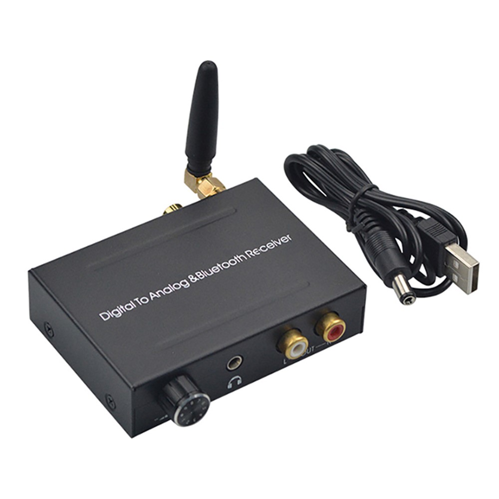 24Bit 192Khz Digital to Analog Converter Bluetooth 5.0 Receiver Volume Control DAC Audio Adapter for DVD TVbox-6
