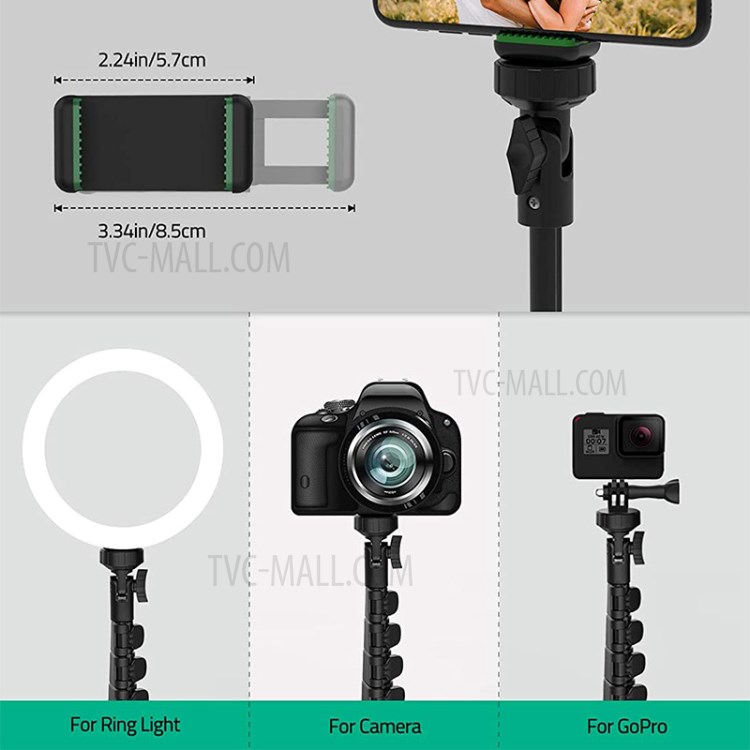 WONEW ZJ28 Bluetooth Remote Selfie Stick Stabilizer Portable Extendable Camera Stand Phone Clip Tripod-4