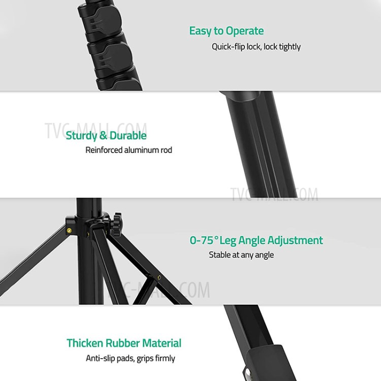 WONEW ZJ28 Bluetooth Remote Selfie Stick Stabilizer Portable Extendable Camera Stand Phone Clip Tripod-5
