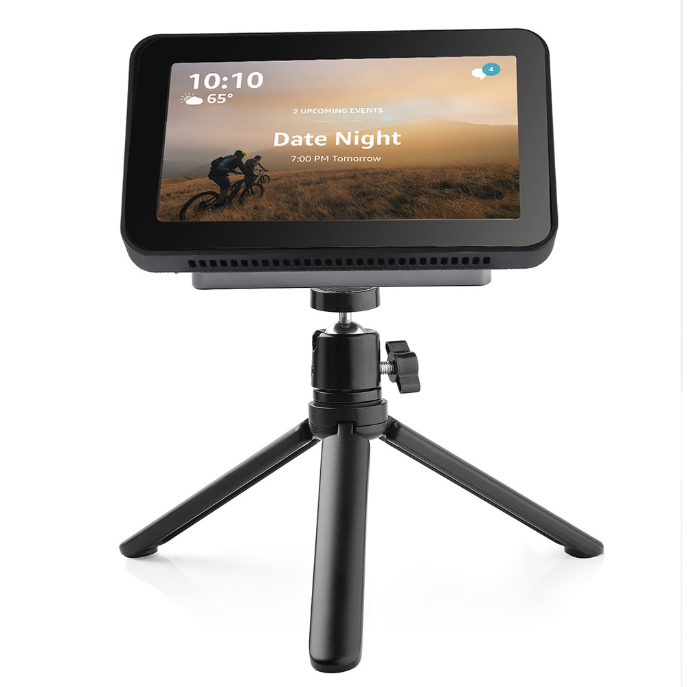 Smart Speaker Magnetic Attachment Adjustable Tripod Stand with 360 Degree Rotation Ball Head for Amazon Echo Show 8-7
