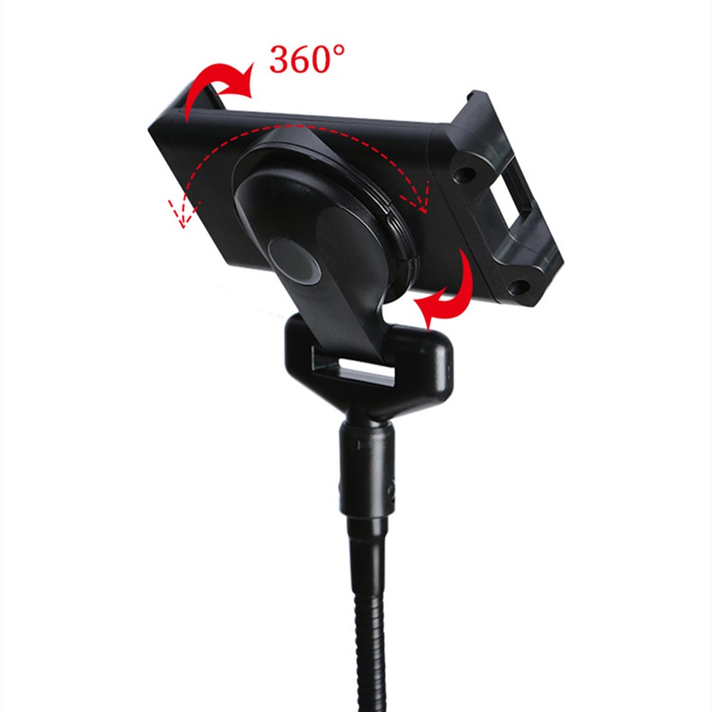 4.7-12.9 inch Mobile Phone Tablet Holder Floor Stand 360 Degrees Rotating Adjustable Height Tripod Bracket-3