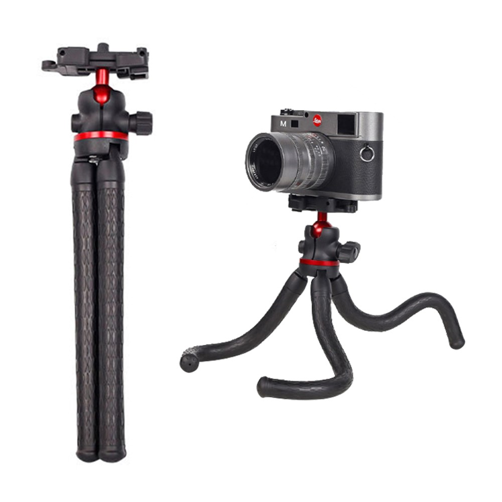 XILETU XBT-2 Flexible Octopus Legs Desktop Tripod with Folded Phone Holder-1
