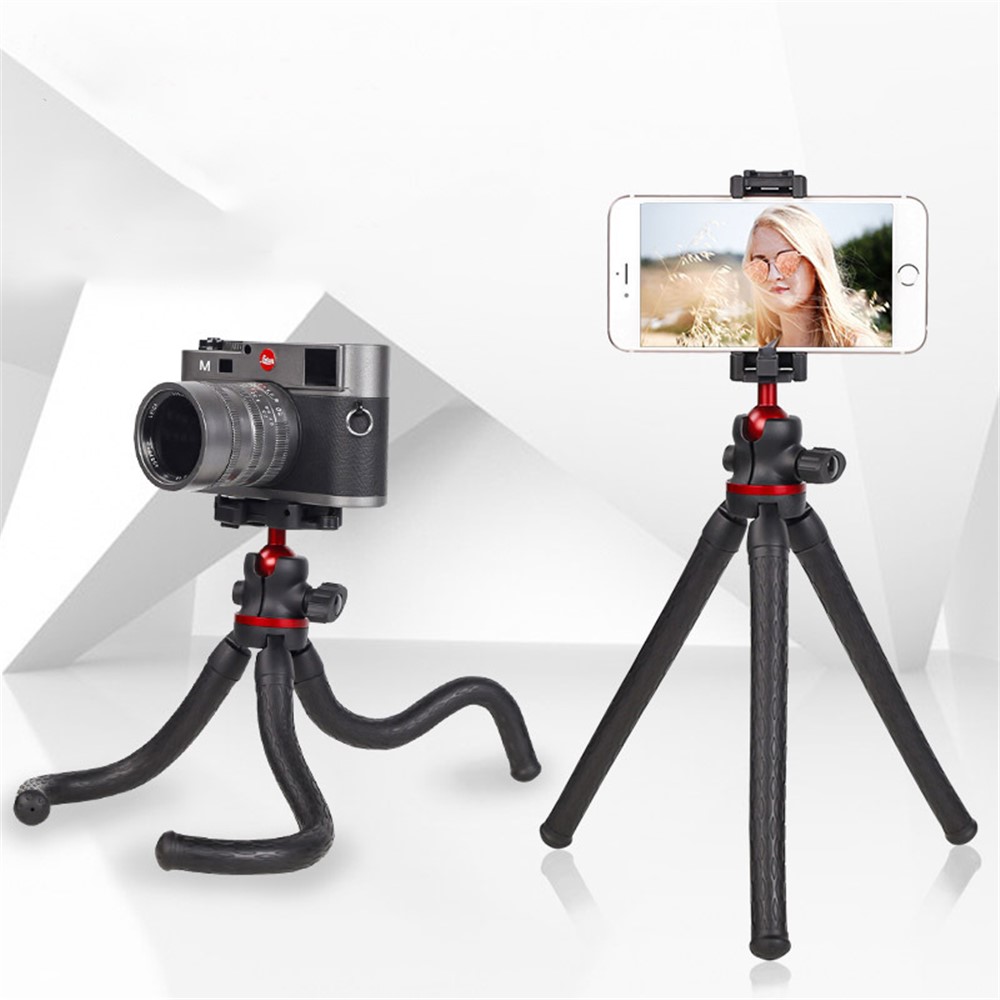 XILETU XBT-2 Flexible Octopus Legs Desktop Tripod with Folded Phone Holder-2