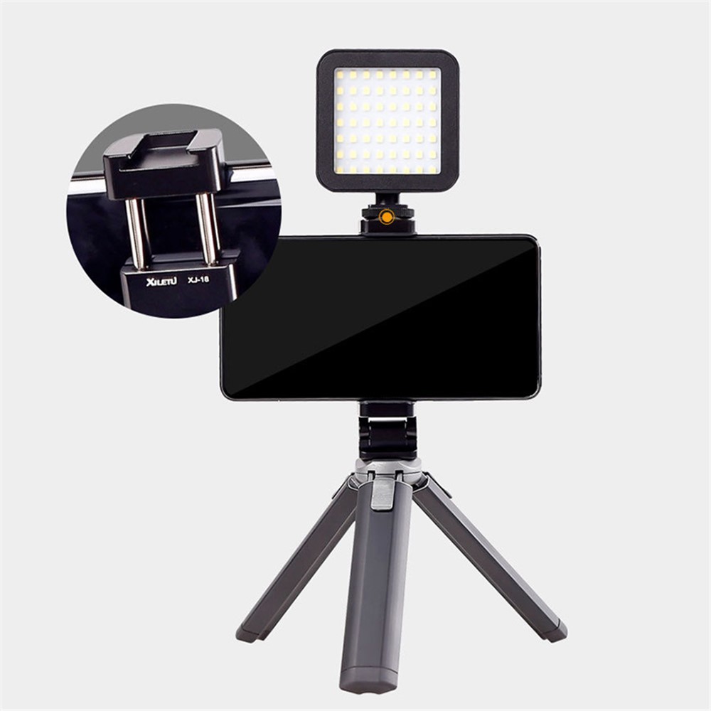 XILETU XBT1 Adjustable Height Mini Desktop Tripod with Folded Phone Holder-3