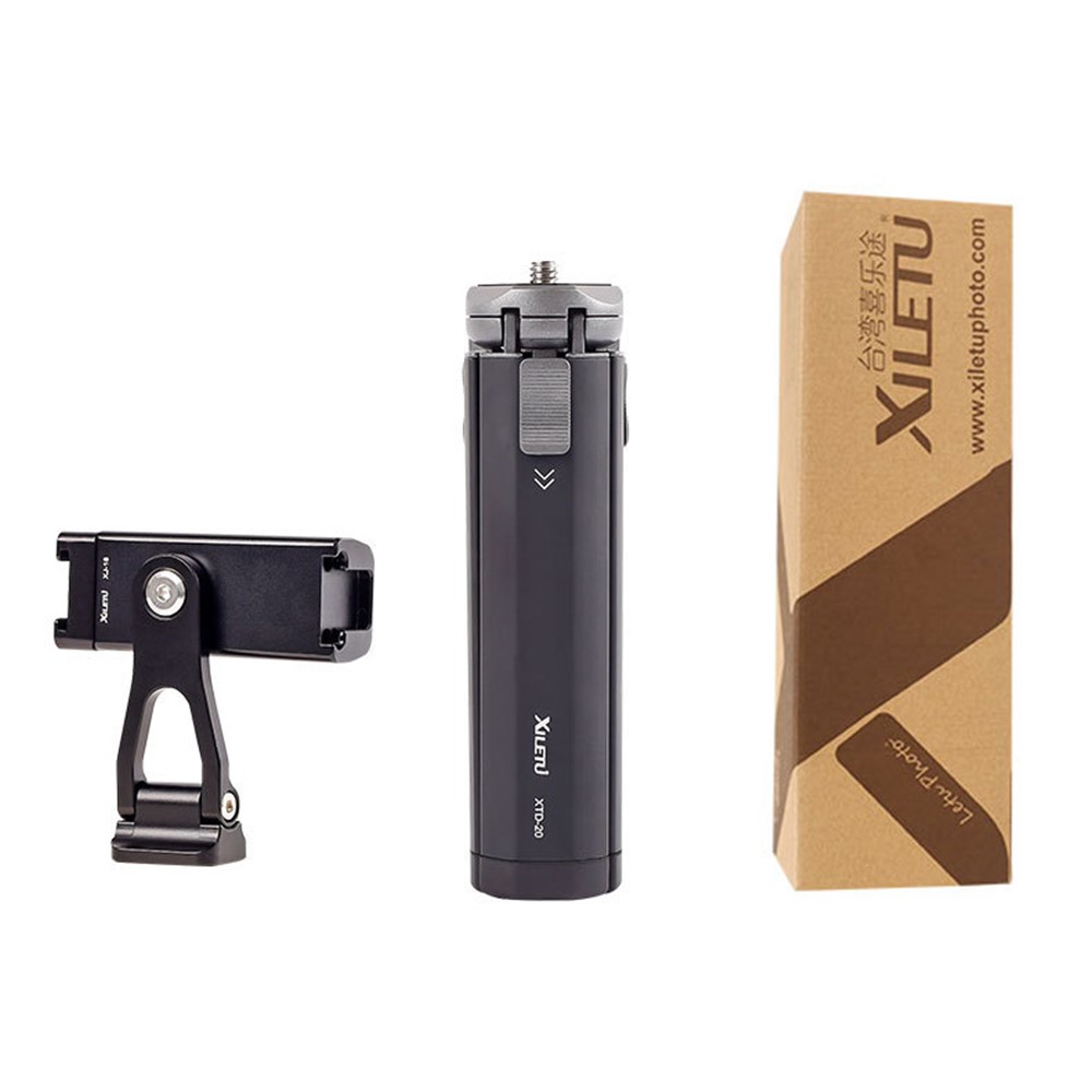 XILETU XBT1 Adjustable Height Mini Desktop Tripod with Folded Phone Holder-7