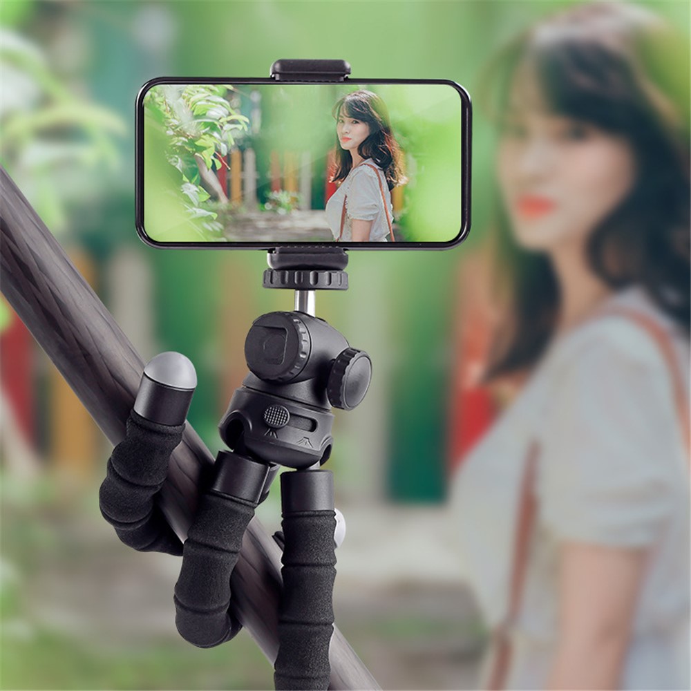 XILETU XSG-1 Portable 1/4 inch Screw Cold Shoe Connector Octopus Tripod Camera Phone Holder Stand-7