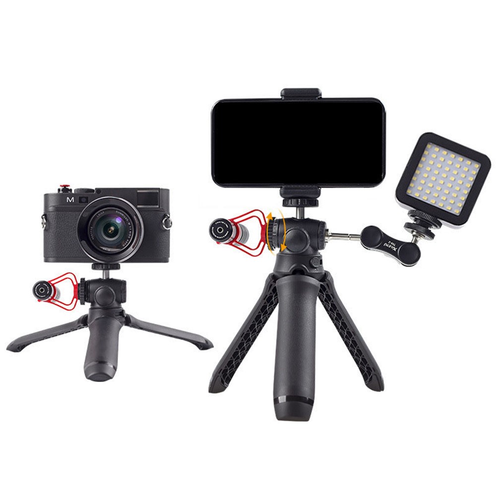 XILETU XSG-2 Portable 1/4 inch Screw Cold Shoe Tripod Camera Phone Fill Light Holder Stand-11