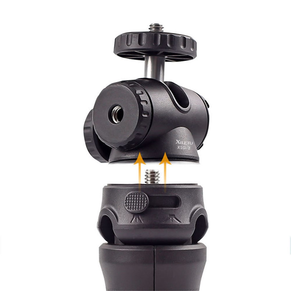 XILETU XSG-2 Portable 1/4 inch Screw Cold Shoe Tripod Camera Phone Fill Light Holder Stand-8